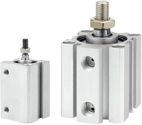 1pcs SDA12/16 Square Air Pneumatic Cylinder Double Acting Compact Cylinders Bore 12 16mm Stroke 5-50mm Female/Male Thread(SDA12X45,-S with Magent) in Saudi Arabia