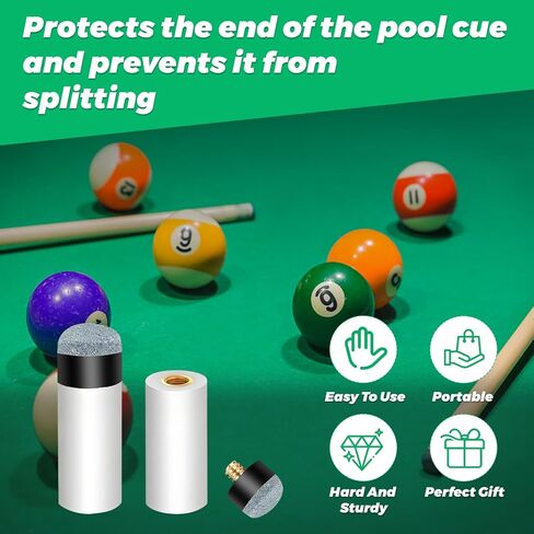 30 Pack Screw On Pool Cue Tips Replacement Kit – No Glue Needed, Universal Fit 11mm/12mm/13mm, Billiard Stick Tips for Snooker & Pool Cues (Blue) in Kuwait