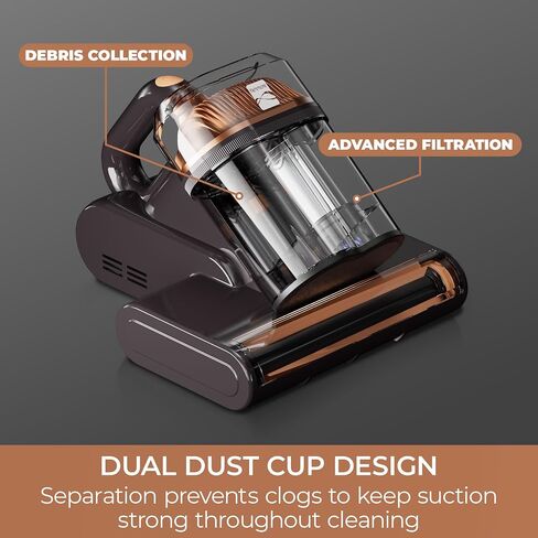 Kenmore Mattress Vacuum with UV-C Light & HEPA Filter | 14KPa Suction, Handheld Bed Vacuum Cleaner Machine with 131°F heat drying for Couch, Pet Hair - MC2010 in Kuwait