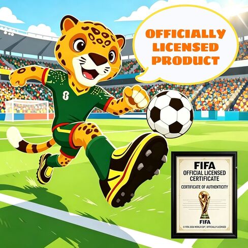 مجموعة تماثيل التميمة المرخصة رسميًا لكأس العالم FIFA 2026 مكونة من 3 قطع - حقيبة يد وقيقب وزايو مع صندوق عرض - بضائع كأس العالم، هدية شخصيات كرة قدم قابلة للتجميع للمشجعين (مجموعة من 3 (5 بوصة)) in Kuwait