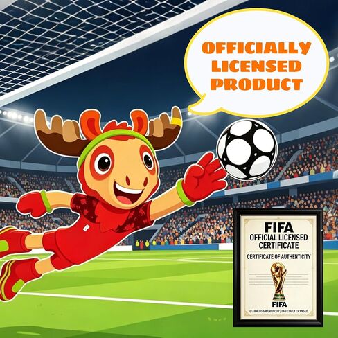 مجموعة تماثيل التميمة المرخصة رسميًا لكأس العالم FIFA 2026 مكونة من 3 قطع - حقيبة يد وقيقب وزايو مع صندوق عرض - بضائع كأس العالم، هدية شخصيات كرة قدم قابلة للتجميع للمشجعين (مجموعة من 3 (5 بوصة)) in Kuwait