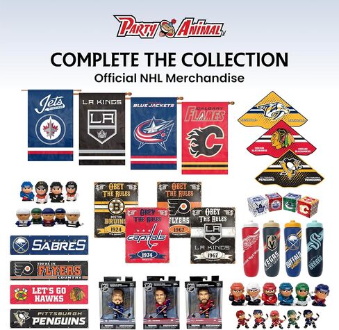 TeenyMates NHL Hockey Action Figures Gift Set | Series 12 with Hockey Rink Puzzle and 12 officially licensed 1" player figures; Hockey gift for kids & fans in Kuwait