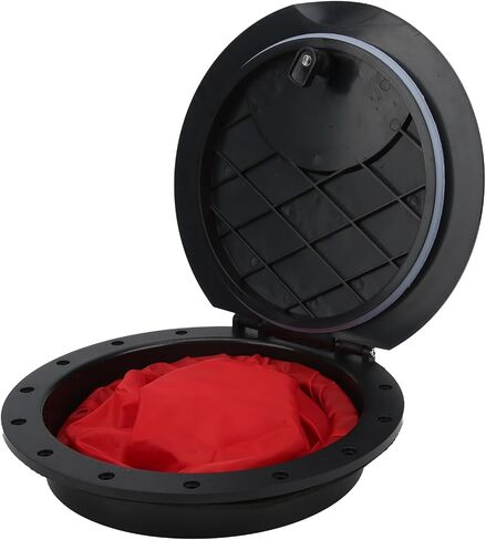 9 Inch Deck Plate Hatch Cover Kit, ABS Rod Hatch Cover with Storage Bag, Marine Hatch Cover, Plastic Fully Sealed Deck Plates for Kayak Yachts in Kuwait
