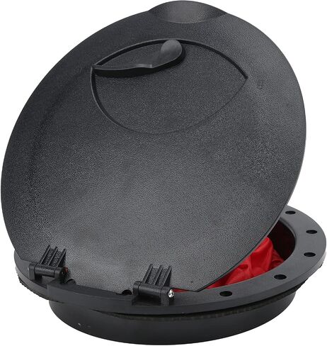 9 Inch Deck Plate Hatch Cover Kit, ABS Rod Hatch Cover with Storage Bag, Marine Hatch Cover, Plastic Fully Sealed Deck Plates for Kayak Yachts in Kuwait