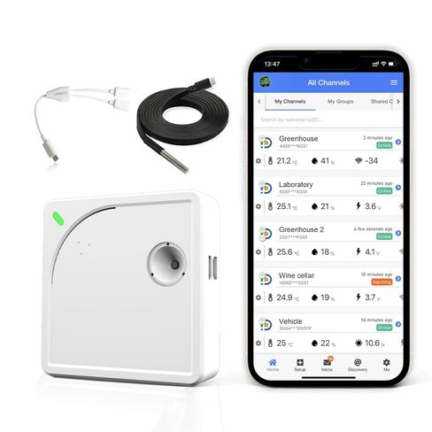 WS1 Bundle - WiFi Environmental Sensor Kit with External Probe and Temperature Monitor Accessories in Kuwait