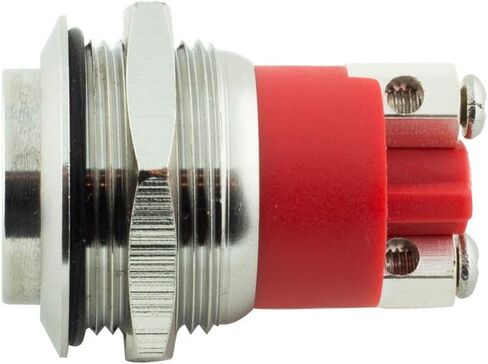 Alpinetech 19mm 3/4" Waterproof Momentary Stainless Steel Metal Push Button Switch Screw Terminal Extended Button Normally Open 1NO in Kuwait