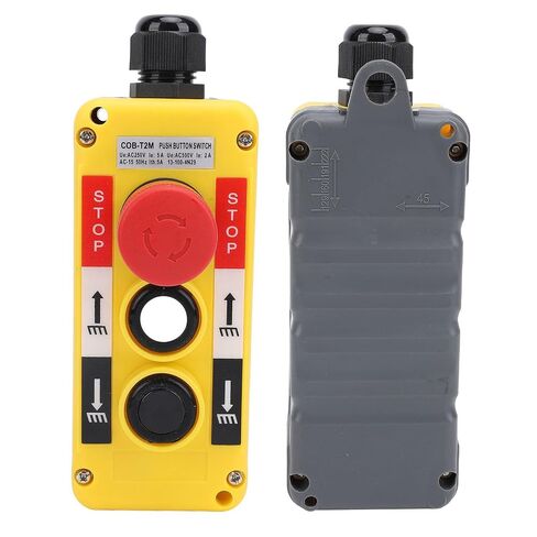 Industrial Crane Pendant Switch with Emergency Stop Button for Automation Control System in Kuwait