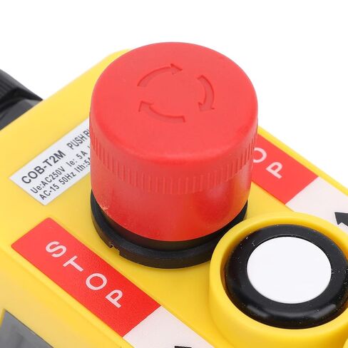 Industrial Crane Pendant Switch with Emergency Stop Button for Automation Control System in Kuwait