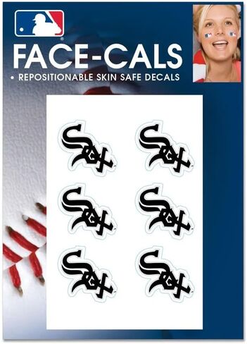 وشم وجه Wincraft MLB Chicago White Sox، ألوان الفريق، مقاس واحد in Kuwait