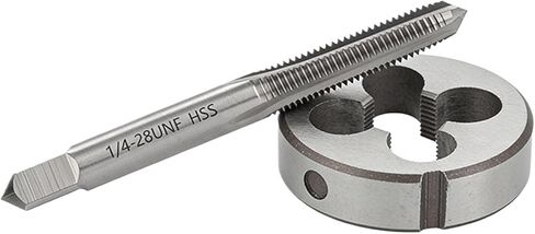 1SET HSS 6542 Hand Tap and Die Set American Screw Thread Taps UN/UNC/UNF/UNS/UNEF2-56~12-36 1/8 9/64 5/32 11/64 3/16(12-28UNF) in Kuwait