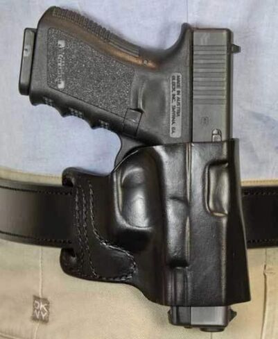 Gunhide، 115، E-GAT Slide، حزام الحافظة، يناسب SIG SAUER P365، اليد اليمنى، جلد أسود in Kuwait