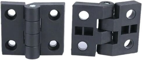 Black Hardware Cabinet ABS Door Hinge Furniture 1Pcs(52x45mm) in Saudi Arabia