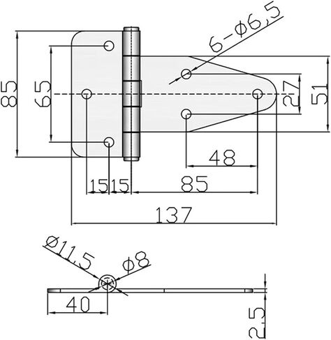 304 Stainless Steel Hinge Industrial Electrical Cabinet Heavy-Duty CL115 1Pcs in Kuwait