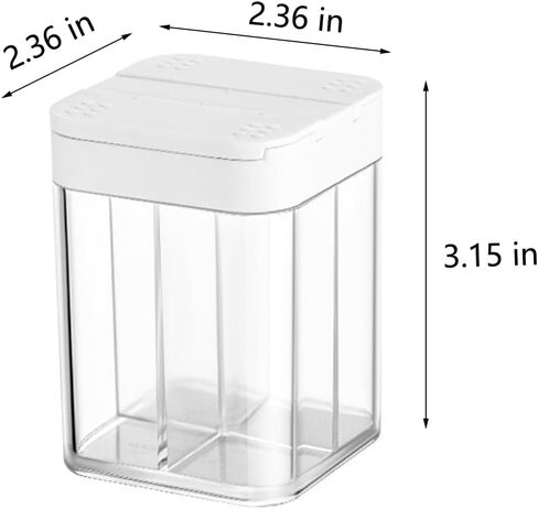 4-in-1 Camping Spice Containers Portable Multi Shaker Container for Travel Spices Seasoning Kit and Mini Organizer Set Salt and Pepper Jars for Camp Cooking and Traveling Essentials in Kuwait