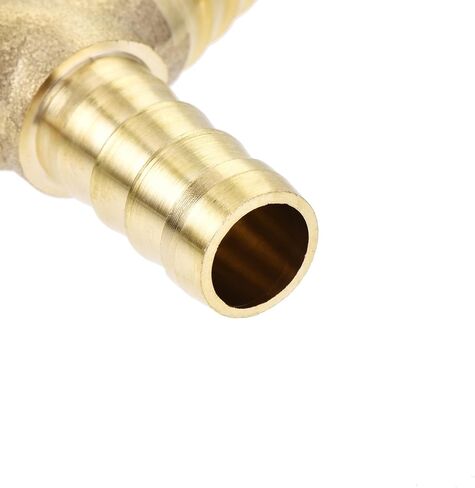 uxcell Reducing Barb Hose Fitting Y Shape Pipe Connector Brass 1/2" x 3/8" x 3/8" 2Pcs in Kuwait