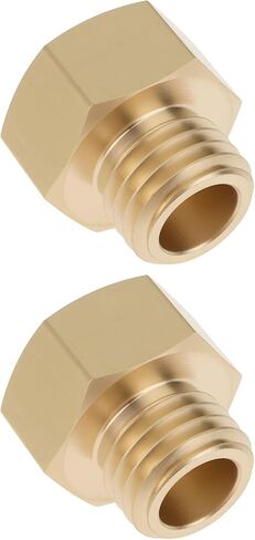 2 قطعة M12X1.5 ذكر إلى 1/4 "مهايئ أنثي مقياس الضغط النحاس محول للأنظمة الهيدروليكية المعدات الهوائية in Kuwait