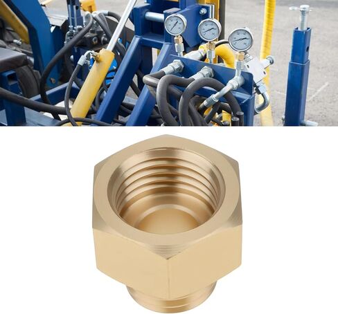 2 قطعة M12X1.5 ذكر إلى 1/4 "مهايئ أنثي مقياس الضغط النحاس محول للأنظمة الهيدروليكية المعدات الهوائية in Kuwait