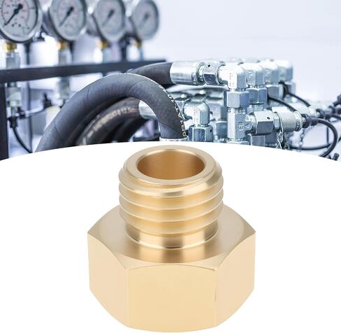 2 قطعة M12X1.5 ذكر إلى 1/4 "مهايئ أنثي مقياس الضغط النحاس محول للأنظمة الهيدروليكية المعدات الهوائية in Kuwait