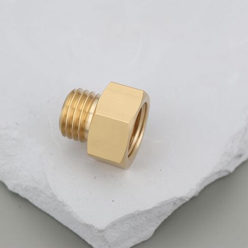2 قطعة M12X1.5 ذكر إلى 1/4 "مهايئ أنثي مقياس الضغط النحاس محول للأنظمة الهيدروليكية المعدات الهوائية in Kuwait