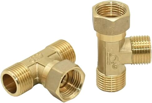 1 قطعة النحاس 1/2 "3/4" 1 "ذكر أنثى الموضوع موصل الحنفية 90 درجة تركيبات الكوع أنبوب موصلات تدوير G1/2 G3/4 G1 (A) in Kuwait