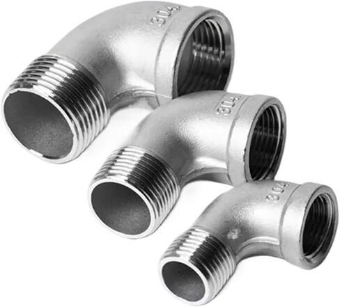 1/8 "1/4" 3/8 "1/2" 3/4 "1" BSPP أنثى إلى ذكر موضوع 304 الفولاذ المقاوم للصدأ 90 درجة الكوع وصلة أنابيب موصل المقرنة (316SS BSP1I4) in Kuwait