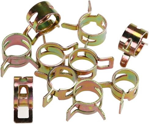 BESTOYARD 75pcs Adjustable Metal Spring Hose Clamps M6 M7 M8 M9 M10 Water and Air Tube Fasteners for Plumbing and Industrial Use in Kuwait