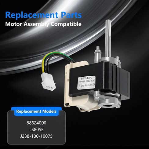 محرك مروحة الحمام 88624000، محرك بديل عالي الأداء وهادئ وفعال متوافق مع LS100SE LS80SE LS50SE J238-100-10074 in Kuwait