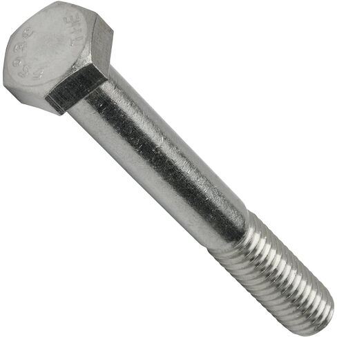 5/8-11 × 5 براغي سداسية الرأس، محرك سداسي خارجي، فولاذ مقاوم للصدأ 304، ملولب جزئيًا، فولاذ مقاوم للصدأ، الكمية 5 in Kuwait