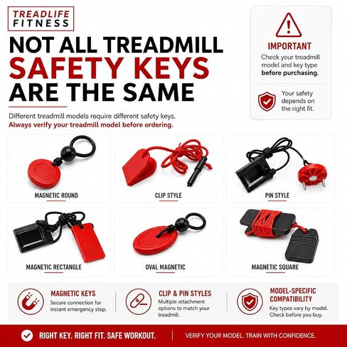 مفتاح جهاز المشي TreadLife Fitness - يناسب الطراز Proform: Crosswalk 397 - الجزء رقم 260830 in Kuwait