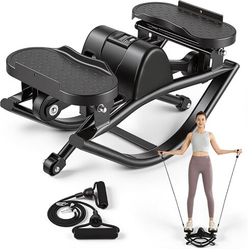 The Rock Stepper Side to Side, U-Shaped Low-Impact Mini Stepper, Quiet Lateral Rocking Step Machine, Compact Stair Stepper for Home Workout & Leg Glut in Kuwait