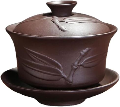 ييشينغ الصينية Zisha Gaiwan اليدوية 170 مللي الخزف الصيني Gaiwan الكونغفو فنجان الشاي الصيني التقليدي طقم شاي الشاي in Kuwait