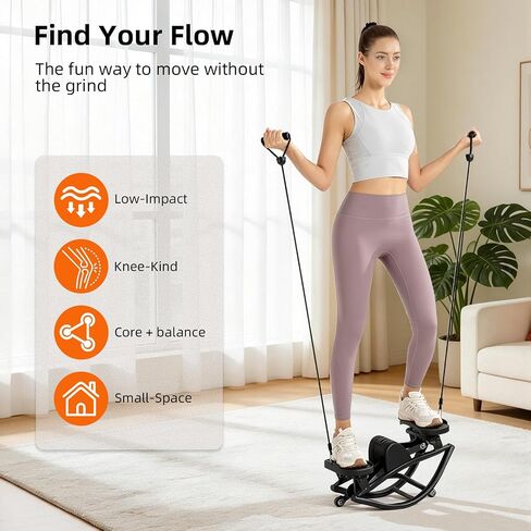The Rock Stepper Side to Side, U-Shaped Low-Impact Mini Stepper, Quiet Lateral Rocking Step Machine, Compact Stair Stepper for Home Workout & Leg Glut in Kuwait