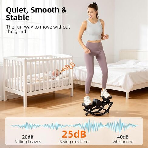 The Rock Stepper Side to Side, U-Shaped Low-Impact Mini Stepper, Quiet Lateral Rocking Step Machine, Compact Stair Stepper for Home Workout & Leg Glut in Kuwait