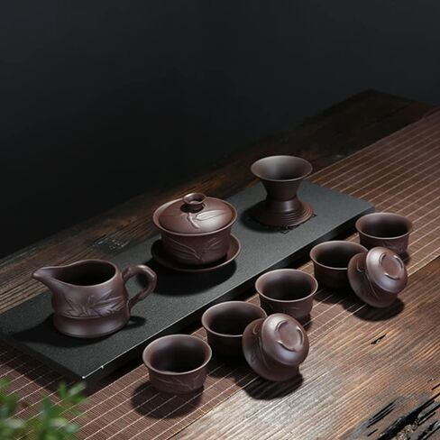 ييشينغ الصينية Zisha Gaiwan اليدوية 170 مللي الخزف الصيني Gaiwan الكونغفو فنجان الشاي الصيني التقليدي طقم شاي الشاي in Kuwait