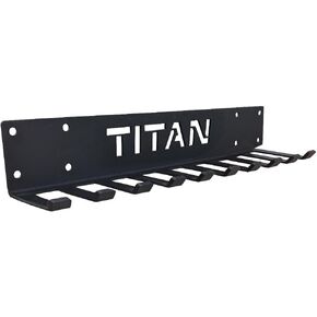 Titan Fitness 8in Depth Belt and Band Hanger, 10 Prongs, Accessory Rack for Resistance Bands, Mini Bands, Collars, Weight Belts in Kuwait