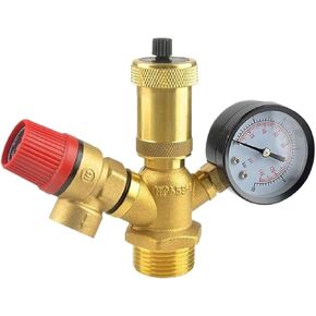1/2" 3/4" 1" BSP Female Male Thread Brass Safety Release Valve Pressure Drain Relief for Solar Water Heater(G1 External Thread) in Saudi Arabia