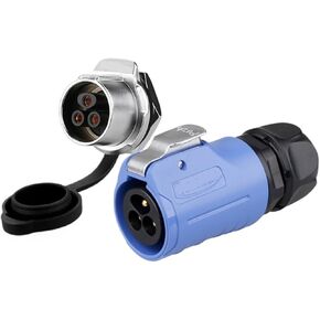 LP20 Waterproof Aviation Plug 3 core 2 Male and Female Fast Power Connector Screw Crimping Lock Wire Type(3 core 2 Holes Regular) in Kuwait