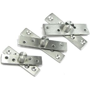 Stainless Steel Rotating Shaft Hidden Mute Hinge 360 Degrees Doors Wooden Door Hardware 2Pcs(Size B) in Kuwait