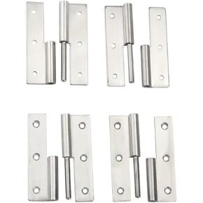 304 Stainless Steel Strip Detachable Foldable Hinges Industrial Machinery Cabinet Doors 1Pcs(Through-Hole-Left) in Kuwait