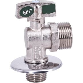 1/2" BSP Turn 3/4" Male Ball Angle Valve Elbow 90 Degree Hole Size 9.5mm Water Gas Oil Height 78mm Blue Point in Kuwait