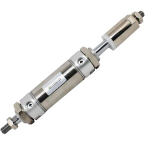 MAJ16/20/25/32/40mm Double Acting Piston Tools Aluminum Alloy Adjustable Stroke Thin Mini Air Pneumatic Cylinder(Stroke 50-50,MAJ32 (Bore 32mm)) in Saudi Arabia
