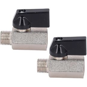 Aramox Brass Valve, Electroplated Sandblasted Small DN8 G1/4 Heavy Duty Male Female Thread in Kuwait