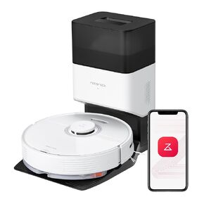 مكنسة وممسحة roborock Q7 Max+ Robot، تفريغ ذاتي لمدة تصل إلى 7 أسابيع، شفط 4200 باسكال، تدفق مياه قابل للتعديل بـ 30 مستوى، نظام ملاحة PreciSense LiDAR، مناطق خالية من الممسحة والمحظورة، التطبيق والتحكم الصوتي in Saudi Arabia