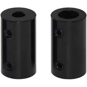 Shaft Coupler Connector,2pcs Rigid Clamping Coupler Black Rigid Shaft Coupler Aluminum Alloy Bore 5mm 8mm Screw Coupling Connect Joint(5x8mm) in Saudi Arabia