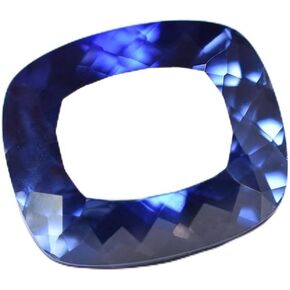 Natural Authentic 19 Ct Cushion Cut Blue Tanzanite | Certified Loose Gemstone in Kuwait