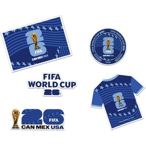 كأس العالم لكرة القدم 2026 مغناطيس الثلاجة للولايات المتحدة الأمريكية والمكسيك والبرازيل والأرجنتين وكأس العالم 2026 مغناطيس الثلاجة للبضائع لديكورات المكاتب المنزلية، تذكار المروحة in Kuwait