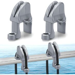 4 Pack Boat Fender Clips, Boat Bumper Clips, Adjustable Pontoon Boat Bumper Clips for Square Rail, Pontoon Fender Clips/Buoy Clips for Pontoon, Boat Fender Accessories for Docking in Saudi Arabia