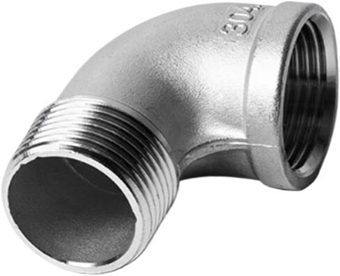 1/8 "1/4" 3/8 "1/2" 3/4 "1" BSPP أنثى إلى ذكر الموضوع 304 الفولاذ المقاوم للصدأ 90 درجة الكوع وصلة أنابيب موصل مقرنة (304SS BSP1I4) in Kuwait