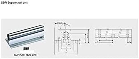 المهنية 2 قطعة SBR10 500 مللي متر دعم السكك الحديدية الخطية مع 4 قطعة SBR10UU دليل الألومنيوم تحمل انزلاق كتلة أجزاء التصنيع باستخدام الحاسب الآلي in Kuwait