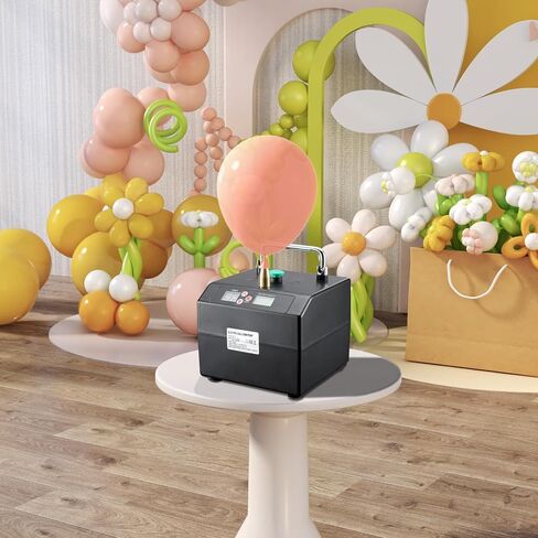 Electric Air Balloon Pump Balloon Inflator Pumping B231 Portable Professional Party Sport Gift Events Decoration Automatic Electric Balloon Blower Pump Air Blower w/Digital Timer,Carry Bag in Kuwait
